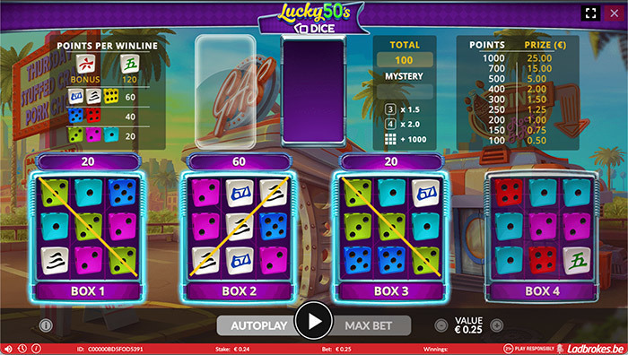 Ladbrokes Dice Game Lucky 50