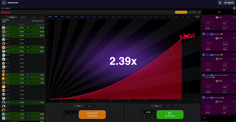 Napoleon Casino Aviator