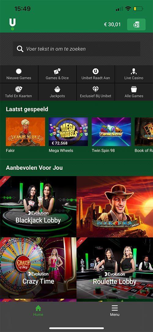 Unibet App iOS